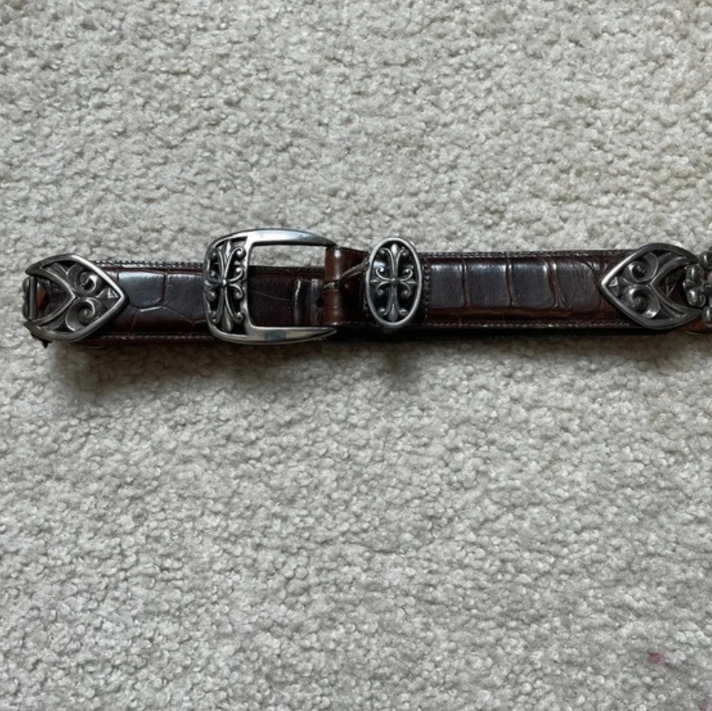 Size XS Brighton Belt with Silver Accents